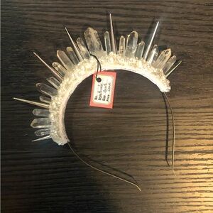 Silver spiky crown